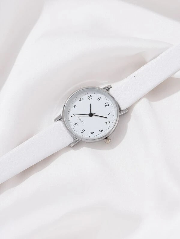 Round Pointer Quartz Ladies Watch
