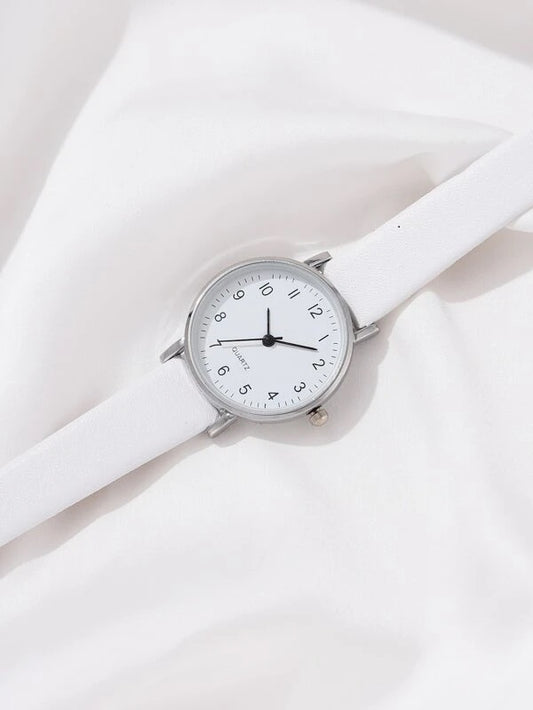 Round Pointer Quartz Ladies Watch