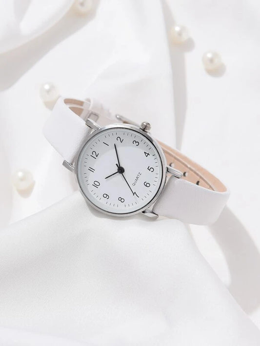Round Pointer Quartz Ladies Watch