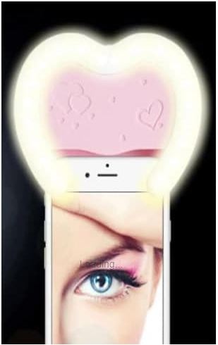 Heart selfie light
